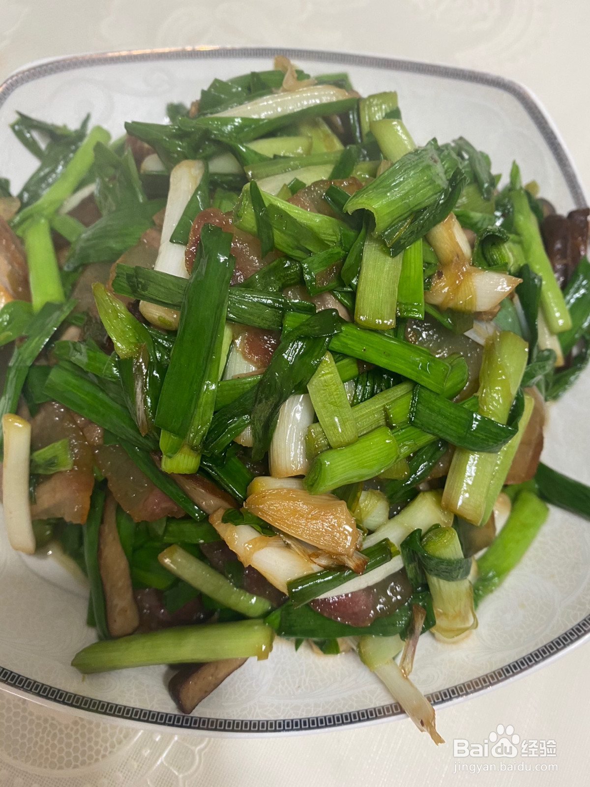 腊肉炒大蒜的做法