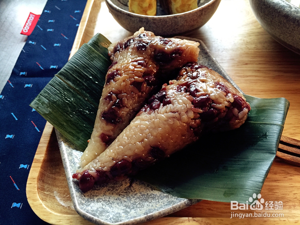 营养美味的红豆蜜枣粽