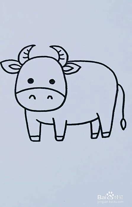 牛怎么画好看
