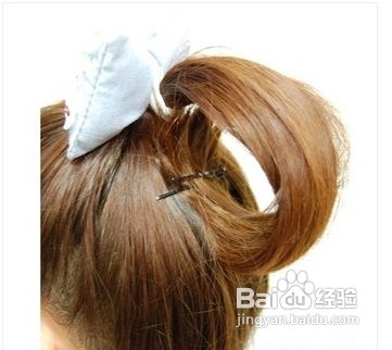 中长发怎么扎花苞头