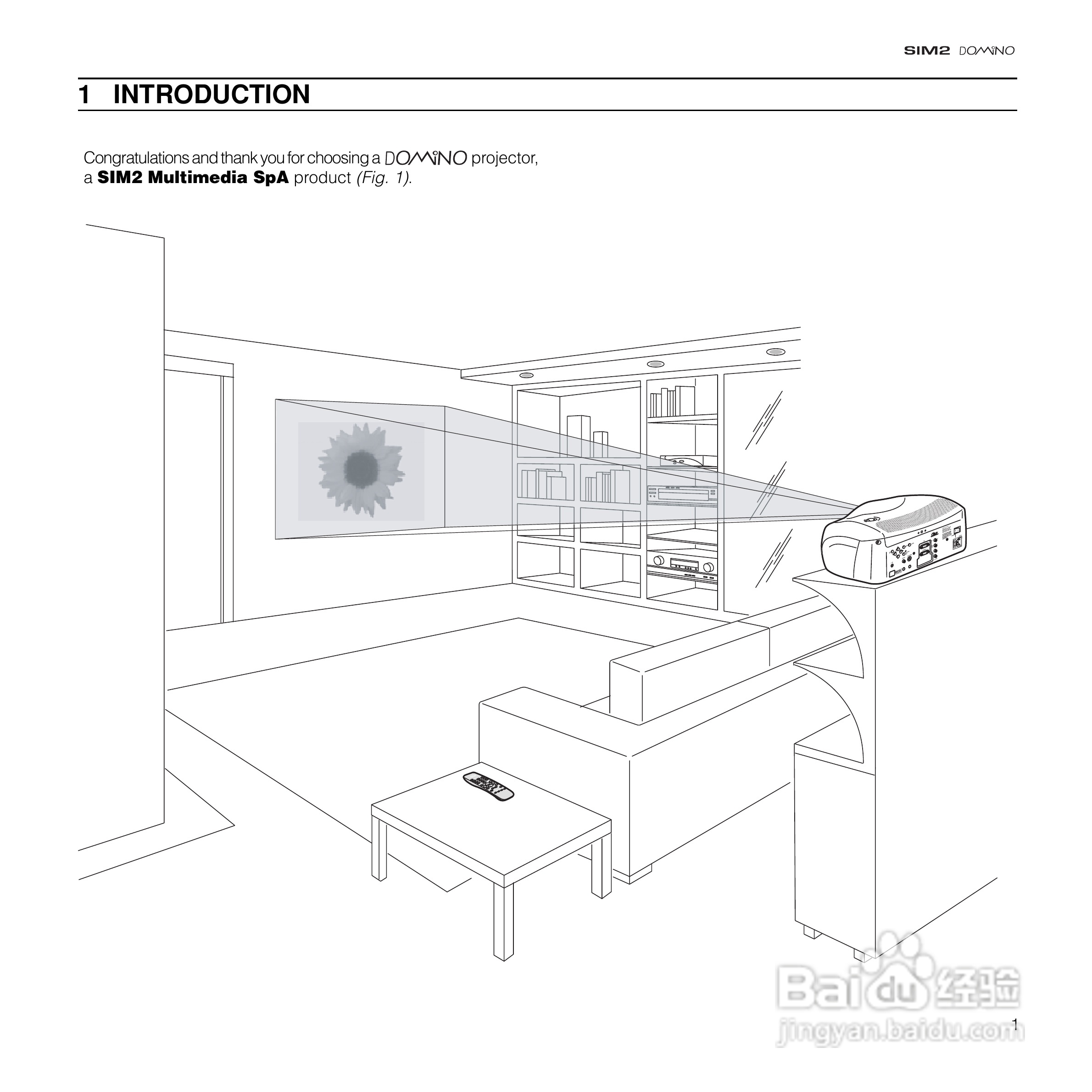 SIM2 DOMINO 18投影机说明书:[1]