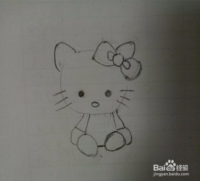 KT猫的简笔画