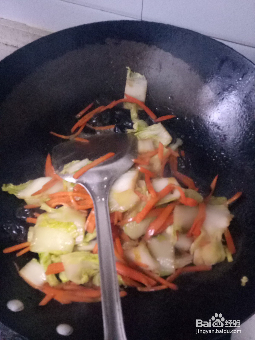 木耳白菜胡萝卜丝