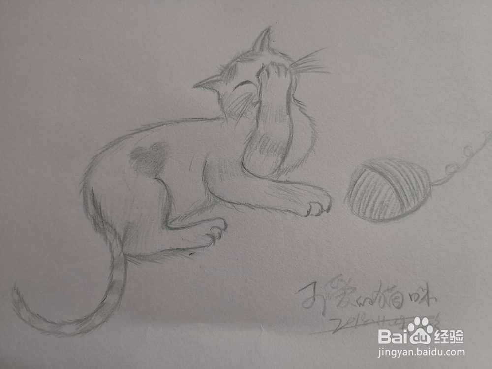 可爱的猫咪简笔画怎么画