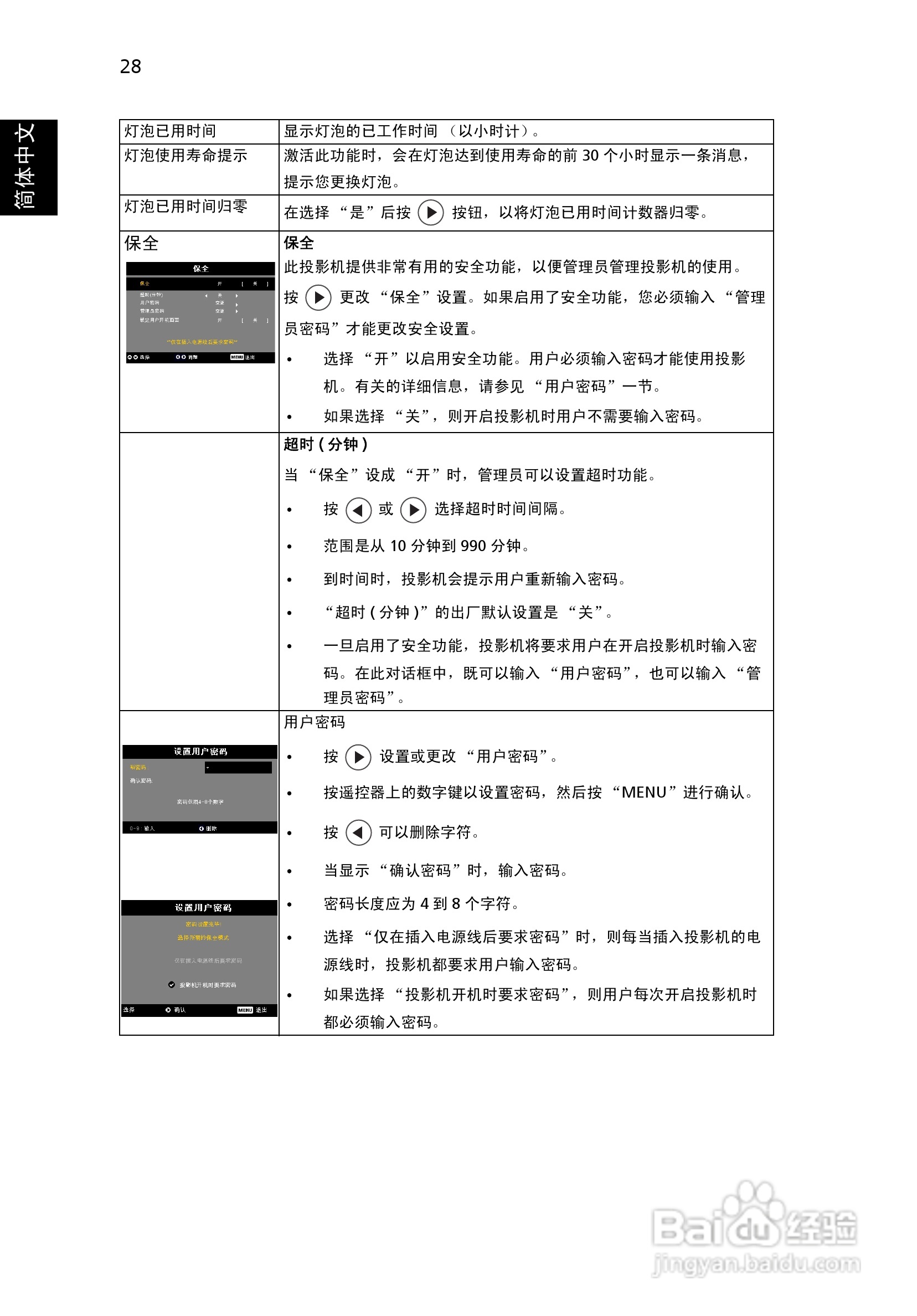 宏基P1165P投影机使用说明书:[4]
