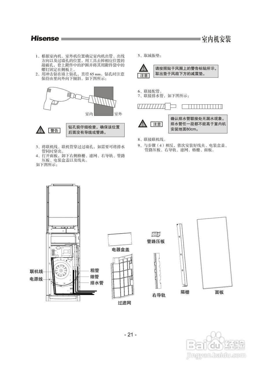 海信空调器KFR-50LW/08FZBp型使用说明书:[3]