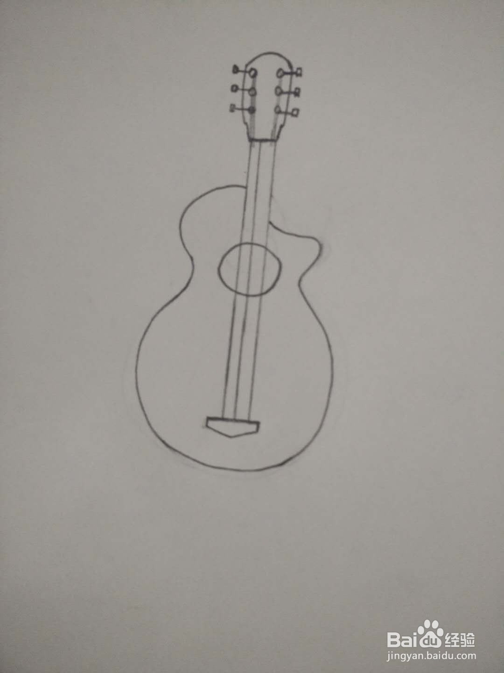 教你画吉他简笔画