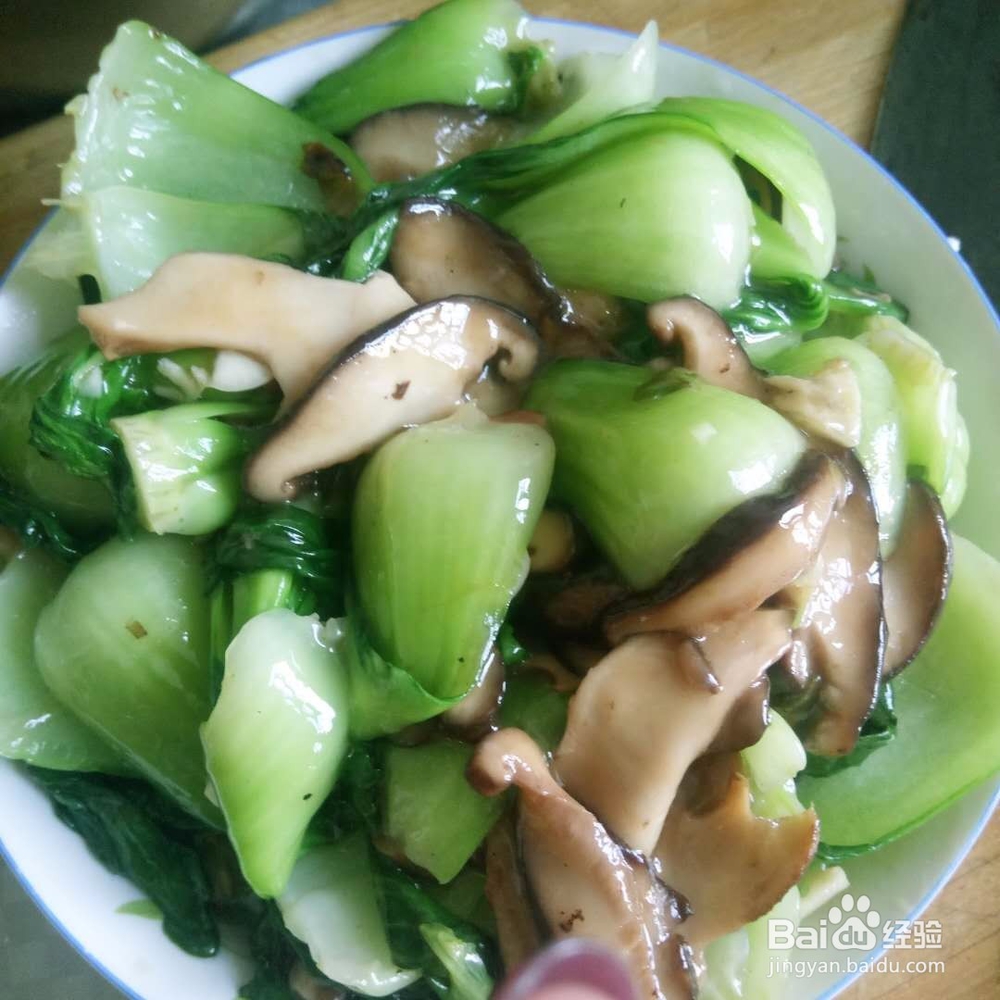 油菜炒鲜菇家庭做法