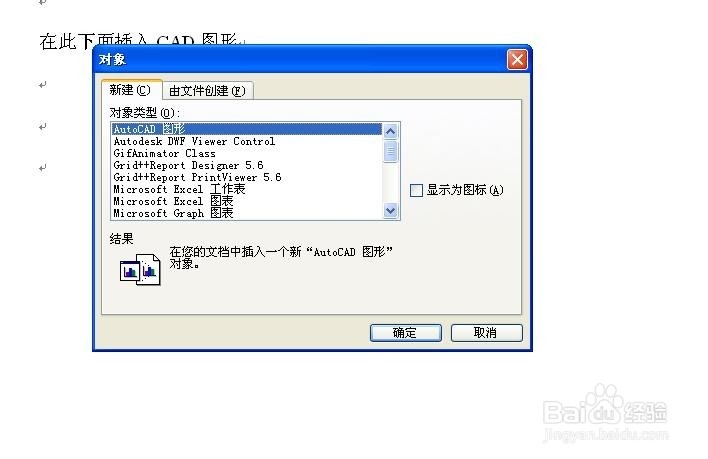 如何在WORD文件中插入CAD图形