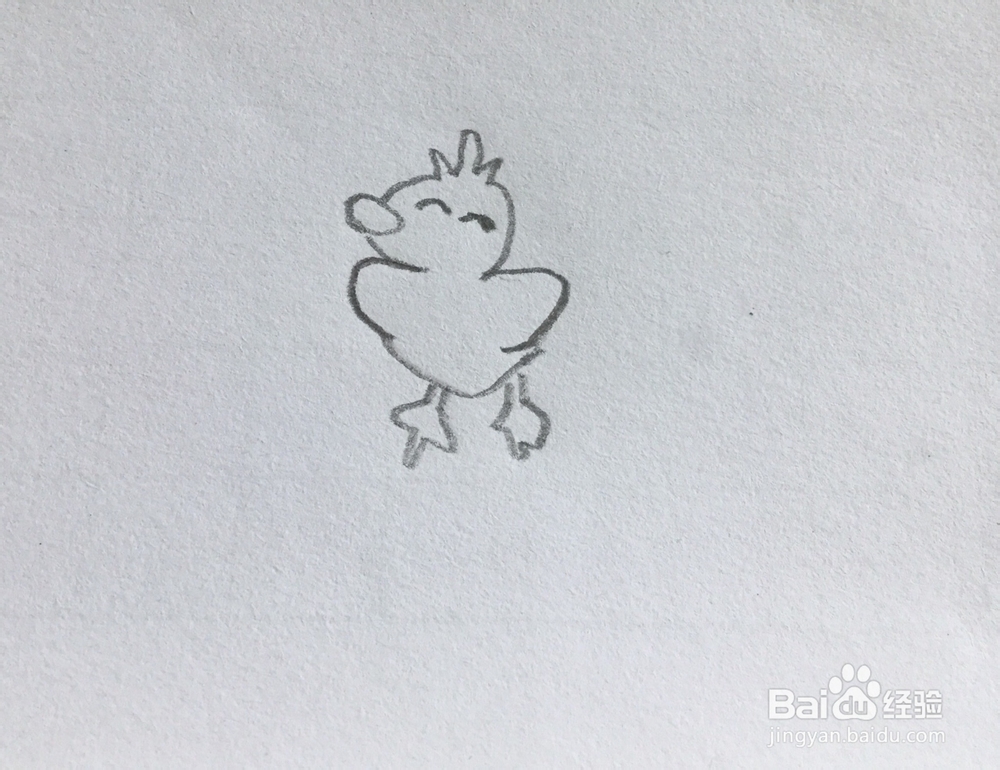 怎么画小鸭子简笔画