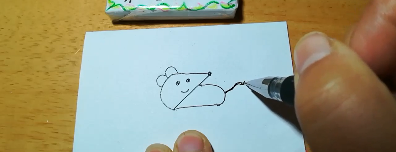 怎么用字母Z画小老鼠