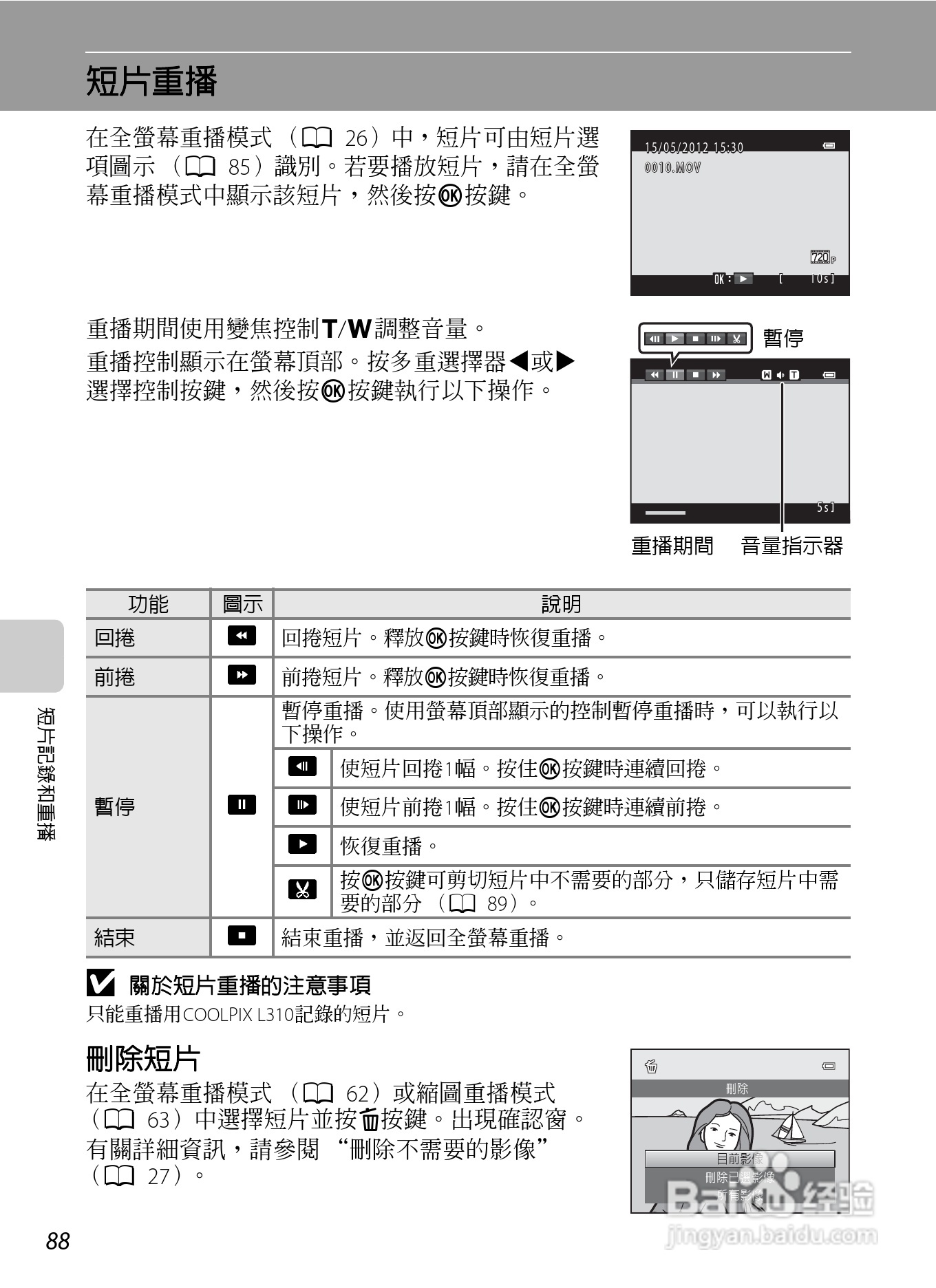 尼康 COOLPIX L310(繁体中文)说明书:[10]