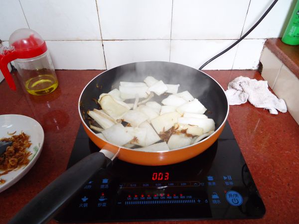 四季豆炒杏鲍菇