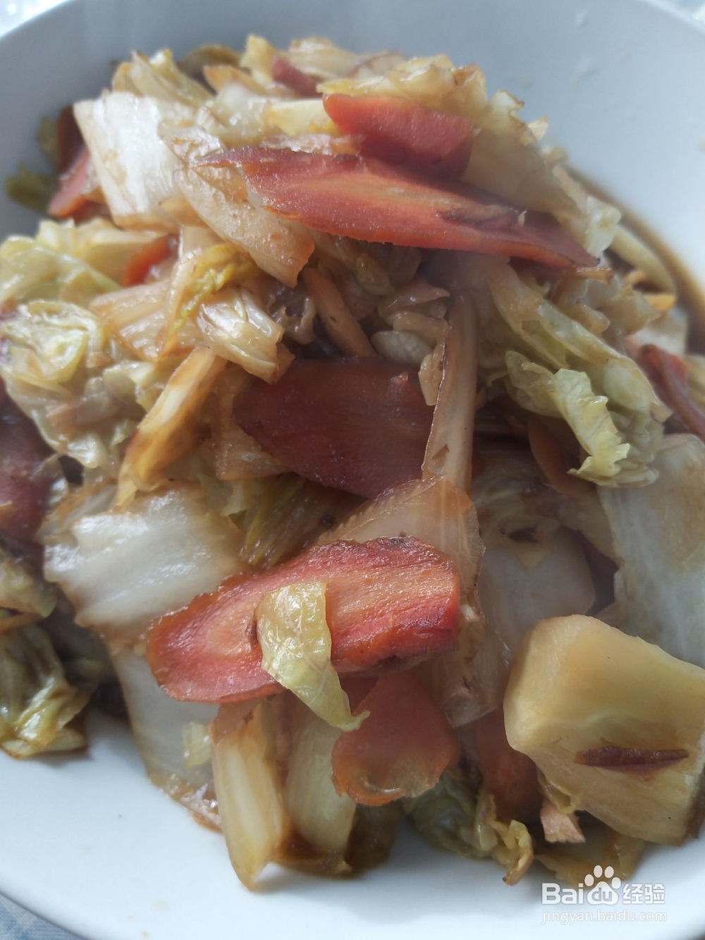 怎样做白菜炒胡萝卜？