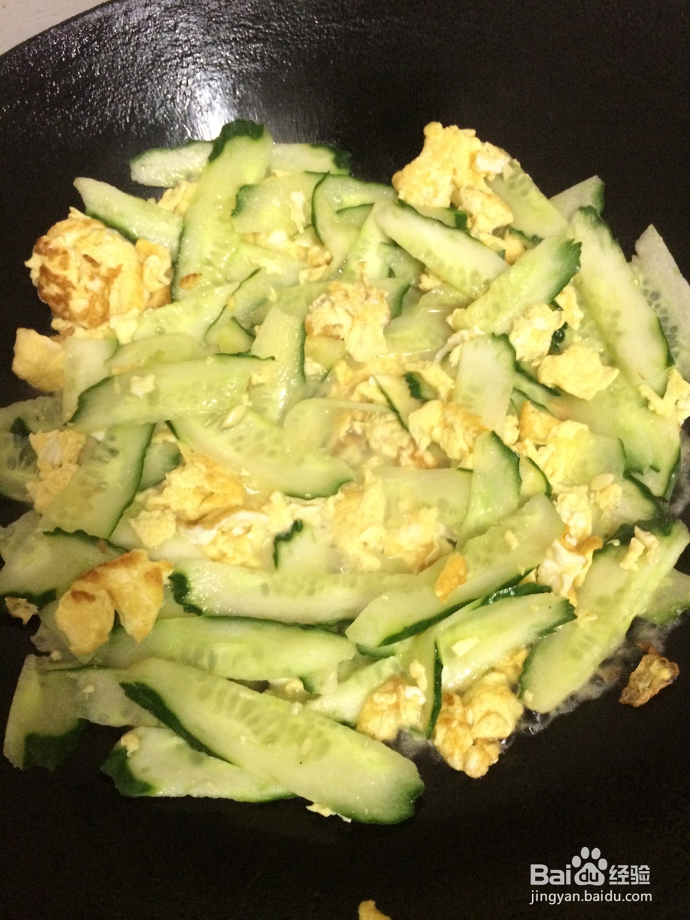 家常青瓜炒鸡蛋