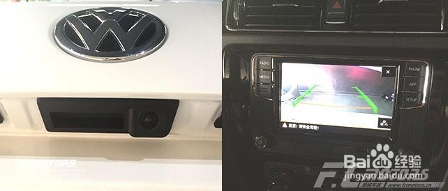 深圳大众新速腾加装原厂拉手系列倒车后视摄像头