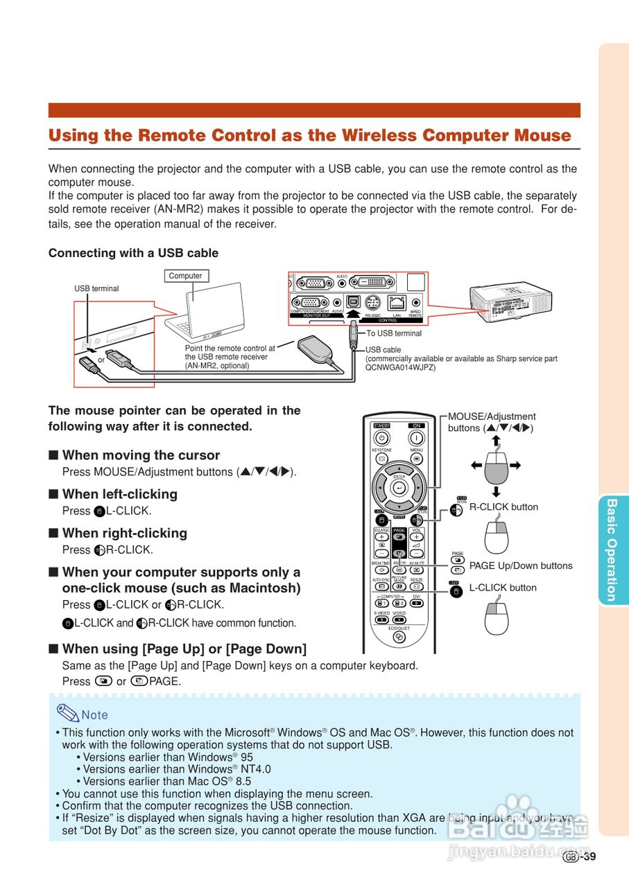 夏普XG-C40XE投影机使用说明书:[9]
