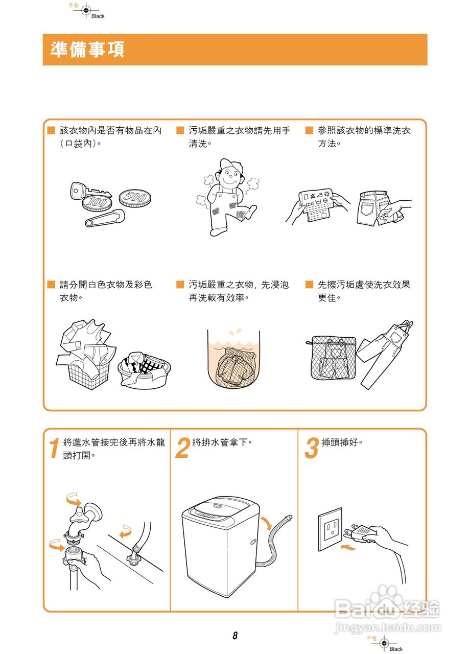 歌林BW-1200S型洗衣机使用说明书:[1]