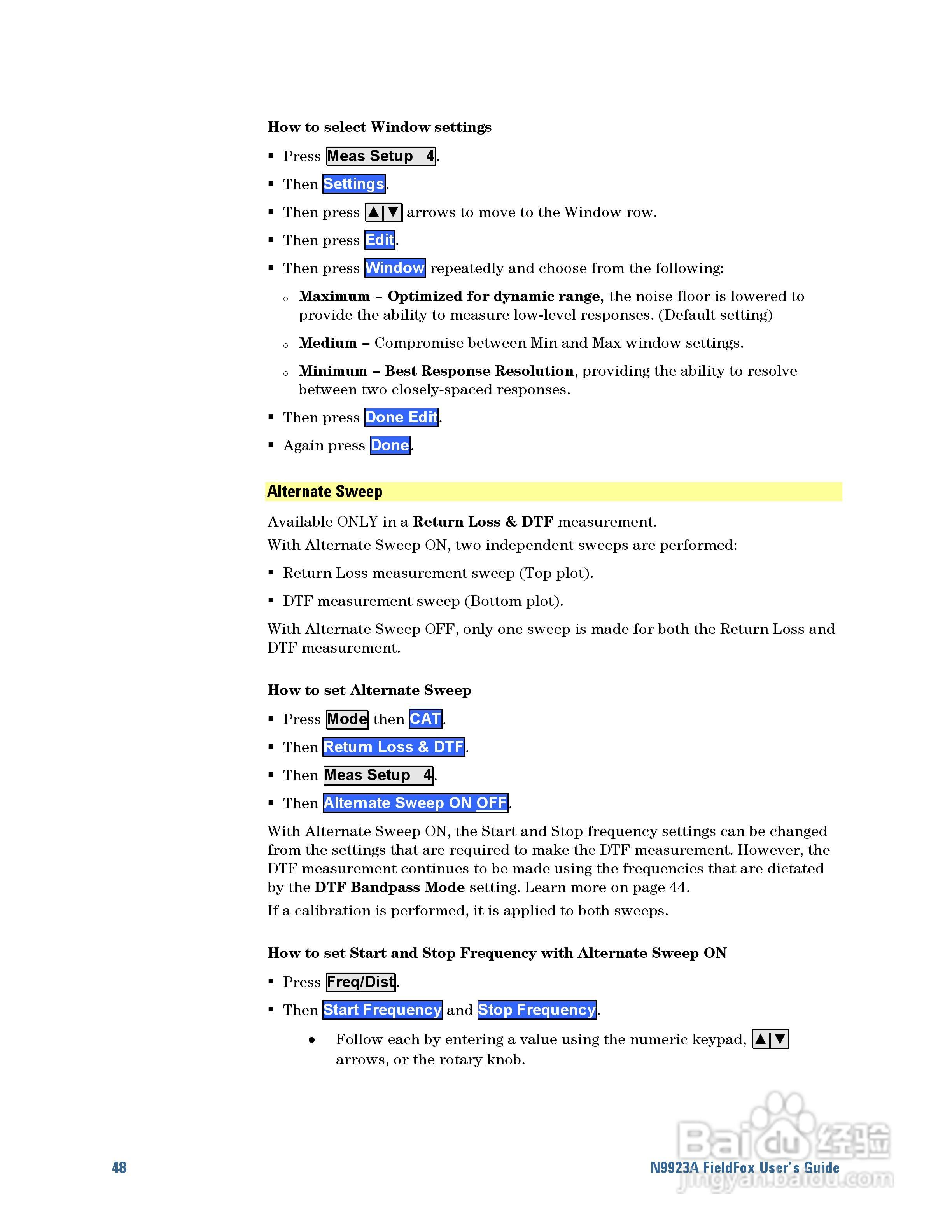 N9923A型Fieldfox手持式RF向量网路分析仪操作手册:[5]