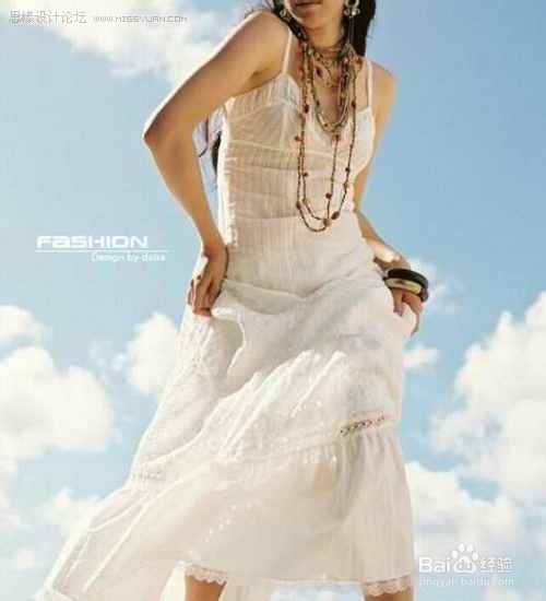 photoshop制作裙摆飞扬效果的女孩