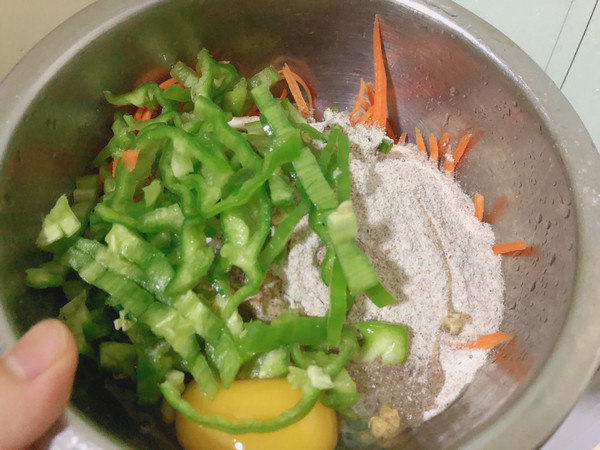 全黑麦虾仁时蔬饼