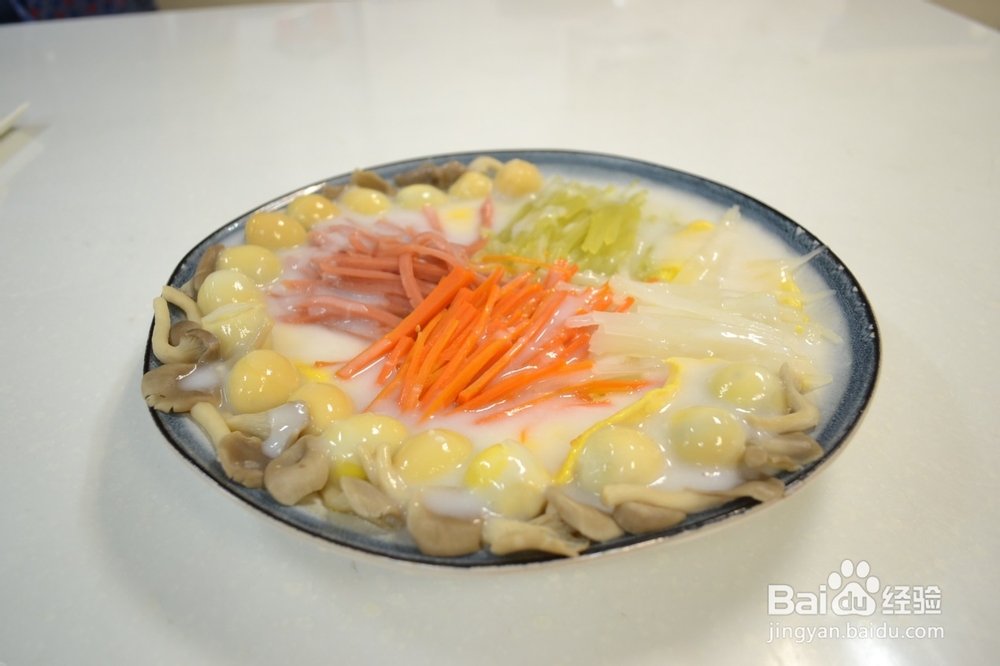 清淡电锅菜之椰汁浇丝蛋