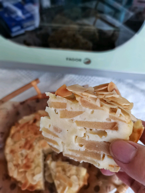 苹果千层蛋糕,不用打发,搅一搅就能做