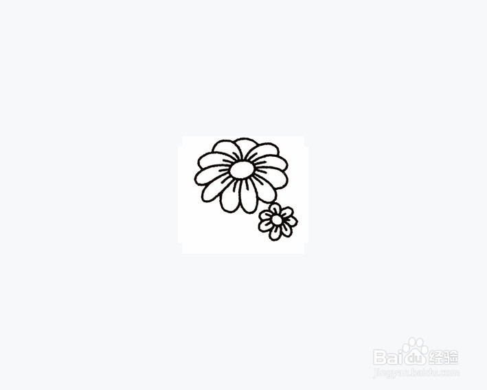漂亮小花的画法