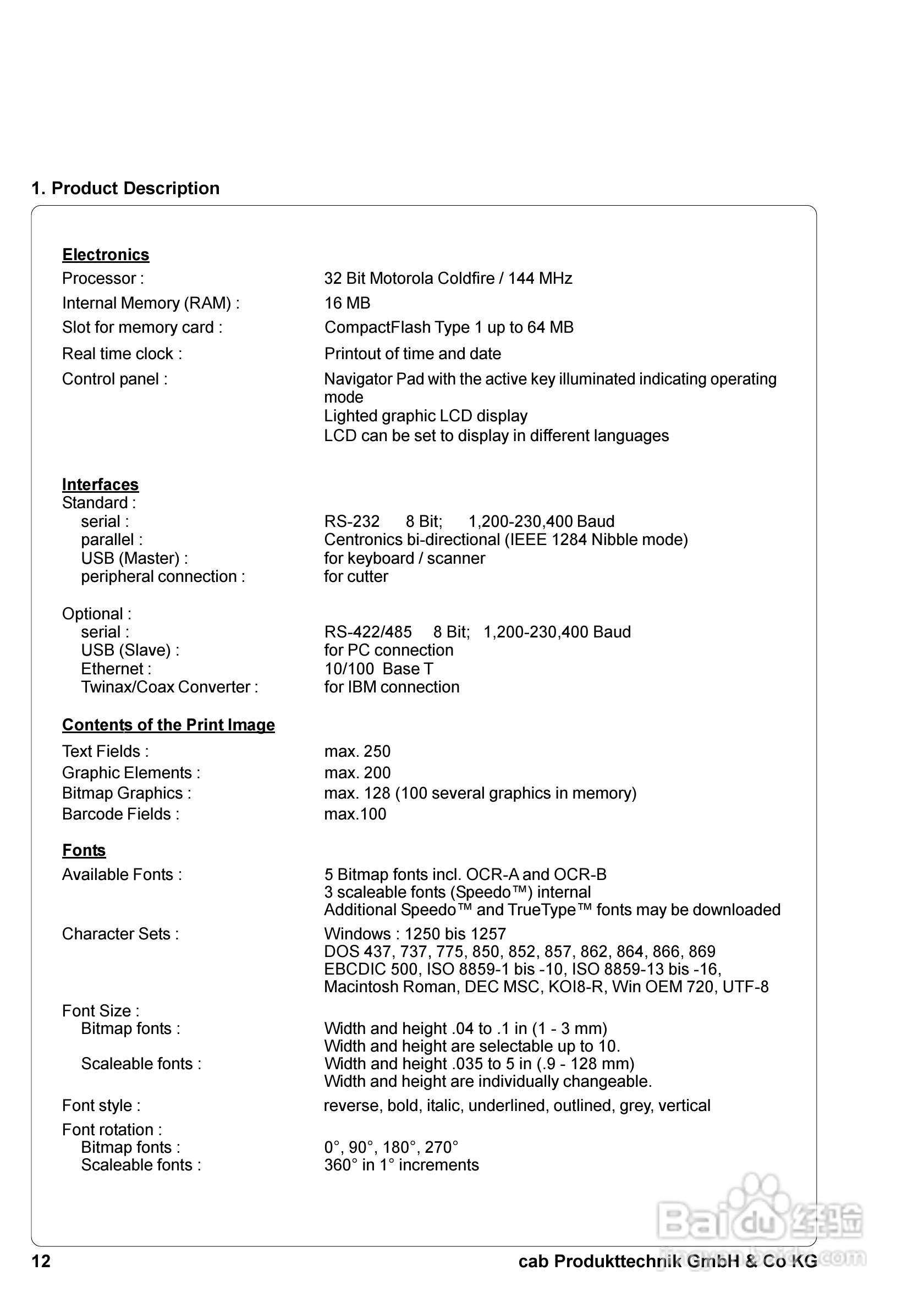 cab A8300打印机使用说明书:[2]