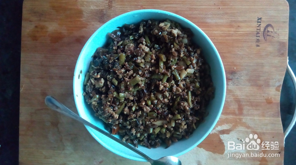 豇豆芽菜炒碎肉