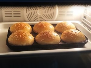 营养美食制作高筋粉汉堡