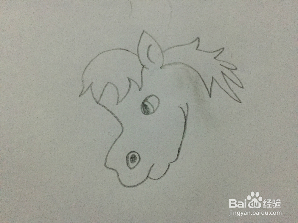 画画——画一匹奔腾的马