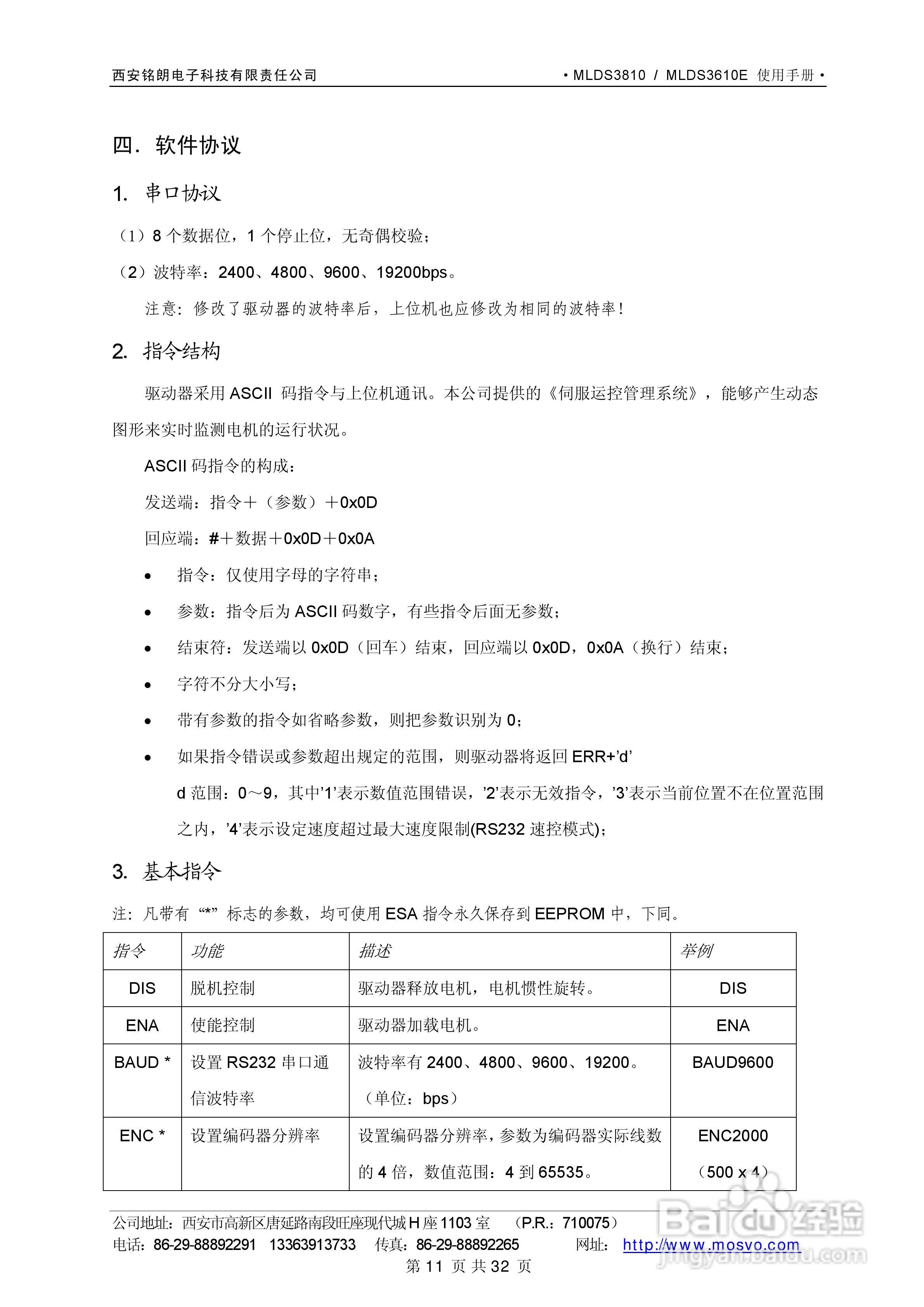 铭朗科技MLDS3610直流伺服驱动器说明书:[2]