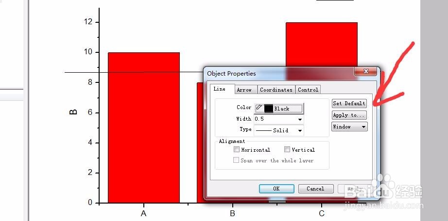 如何在origin图片中手动绘制线段图形