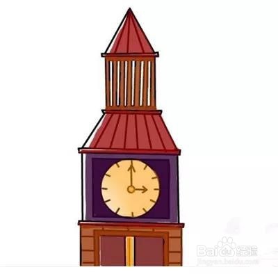 钟楼的简笔画