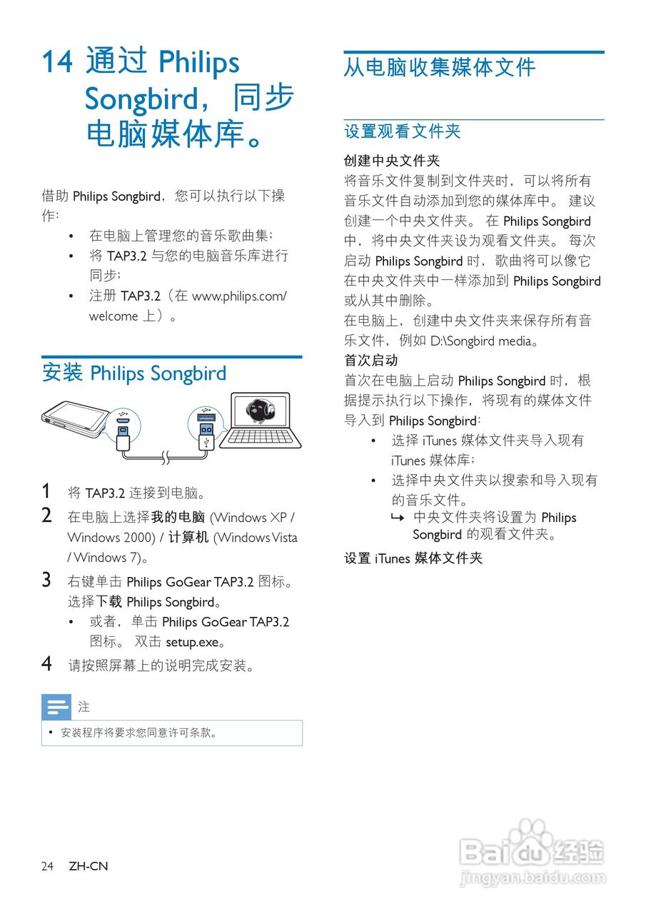 飞利浦SA4TP304RF/93 MP4播放器使用说明书:[3]