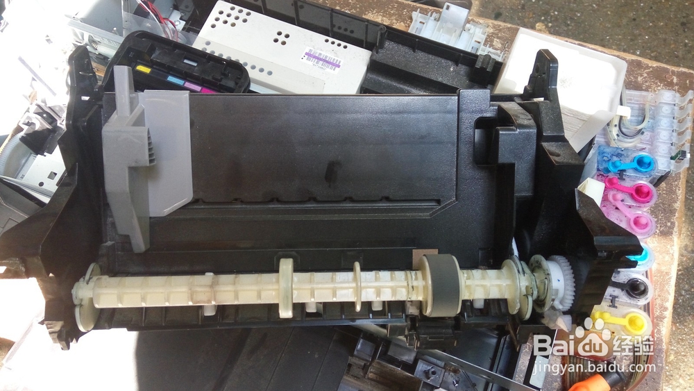 EPSON爱普生R330喷墨打印机进纸架拆解