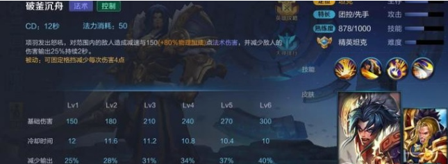 王者荣耀项羽攻略技巧