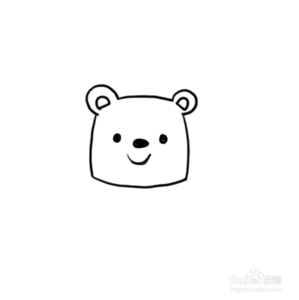 如何画一只可爱的北极熊