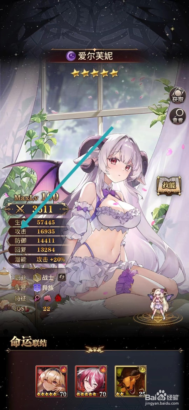 血族如何查看爱尔芙妮的【攻击】