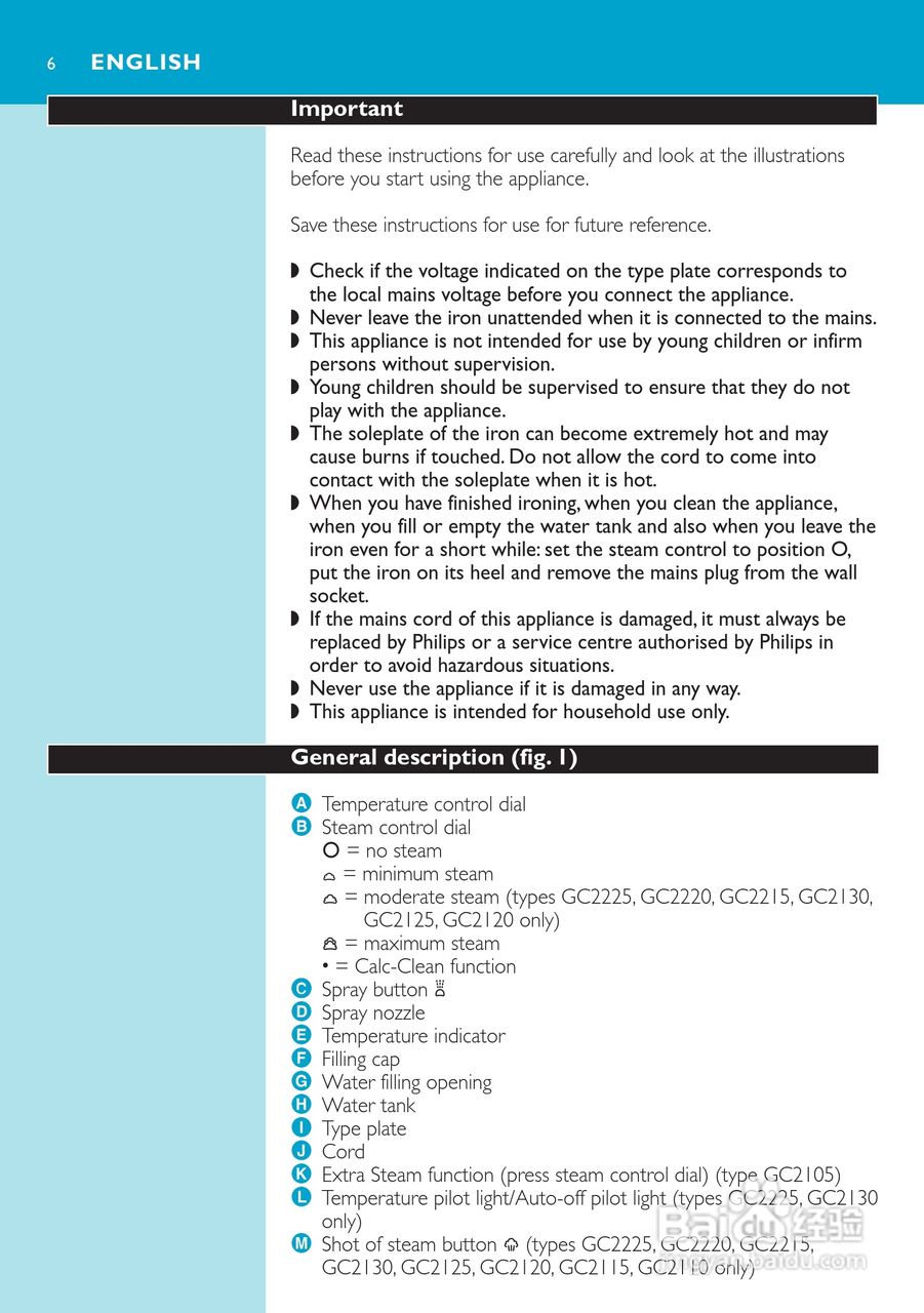 PHILIPS GC2115电烫斗用户手册:[1]