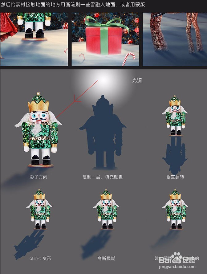 绚丽圣诞节狂欢海报图片的PS教程