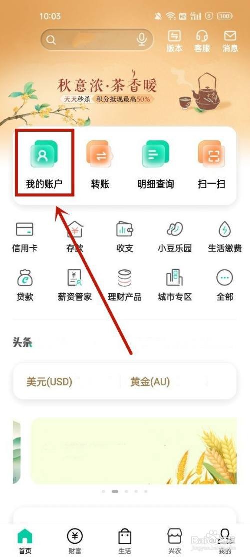 农业银行卡余额手机上在哪里查询