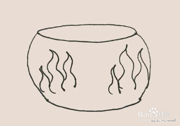 简笔画之鱼缸