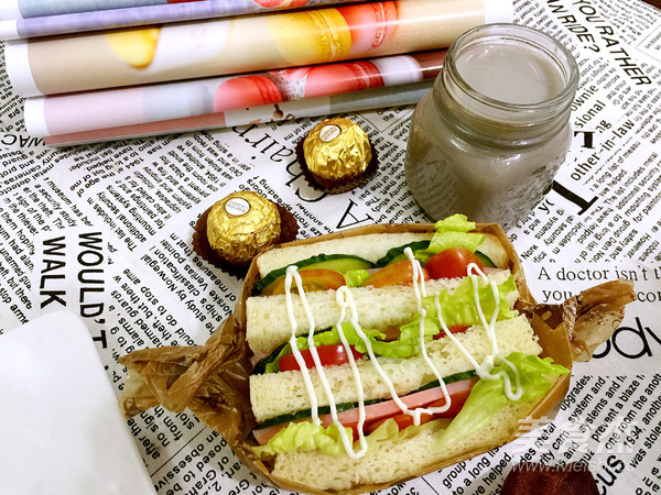 快手三明治的做法