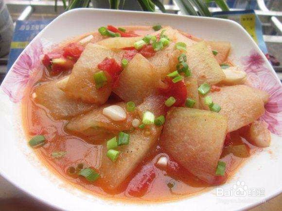 减肥食谱之西红柿炒冬瓜