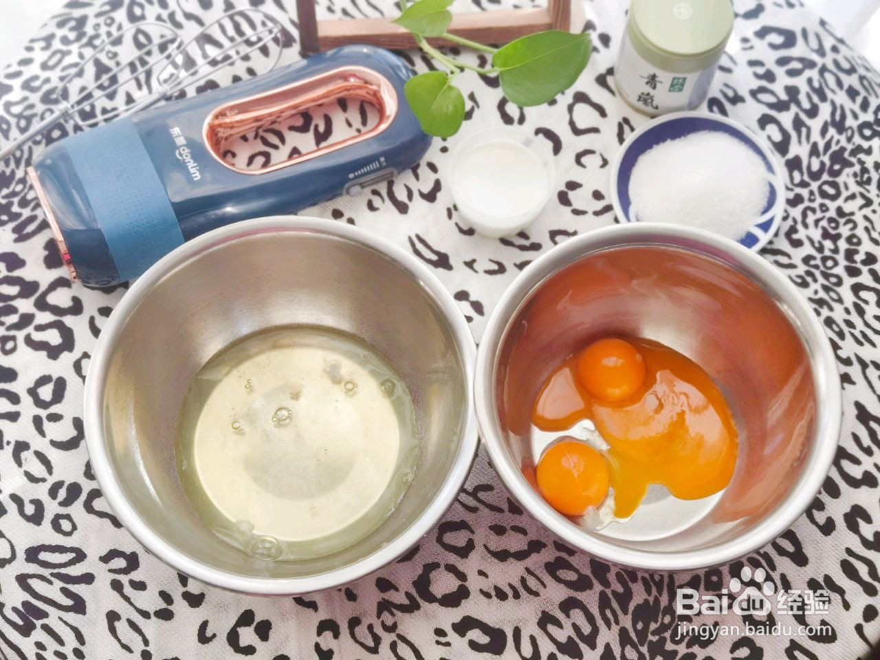 抹茶戚风蛋糕的做法