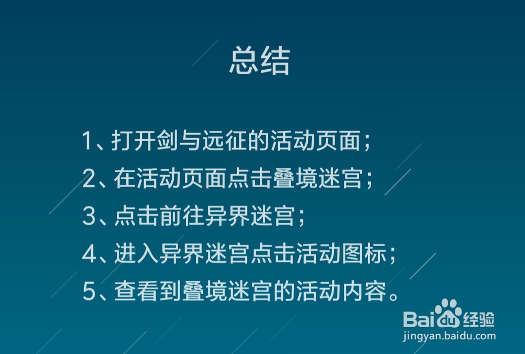 剑与远征叠境迷宫活动是什么
