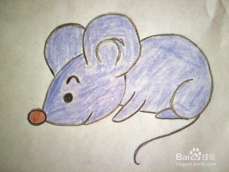 <b>儿童简笔画卡通老鼠的画法</b>