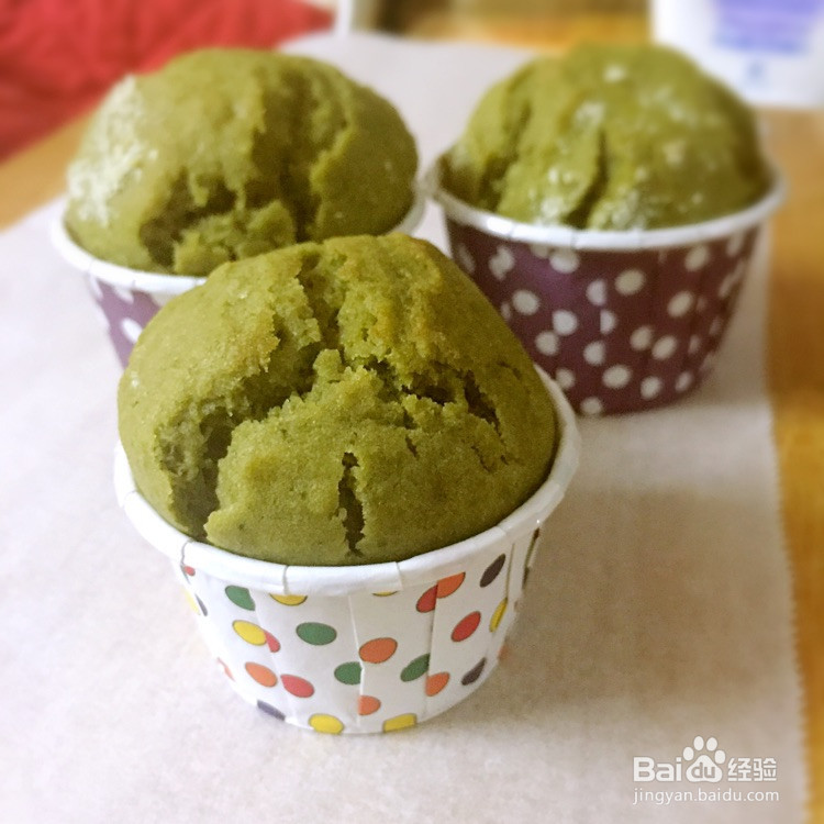 抹茶燕麦马芬蛋糕的做法